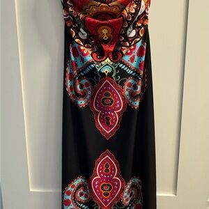 Speechless Strapless Dress with Vibrant Patterns
